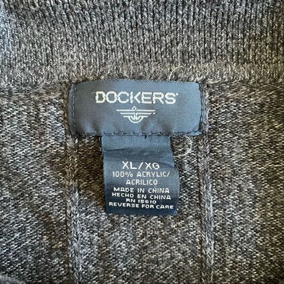 Dockers Gray Marled Soft Knit Polo Size XL - Picture 5 of 16